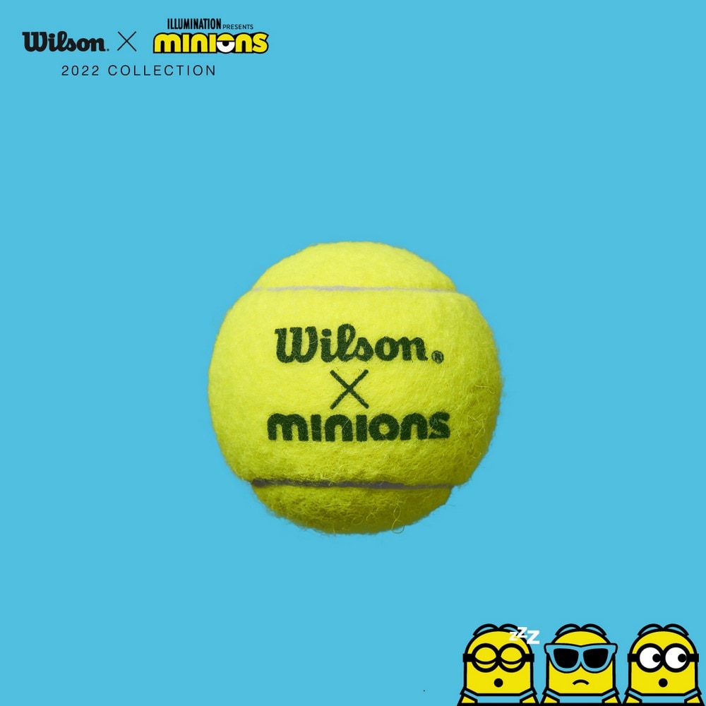 ウイルソン（Wilson）（キッズ）ジュニア 硬式用テニスボール ミニオンズ ステージ1 ボール WR8202501001