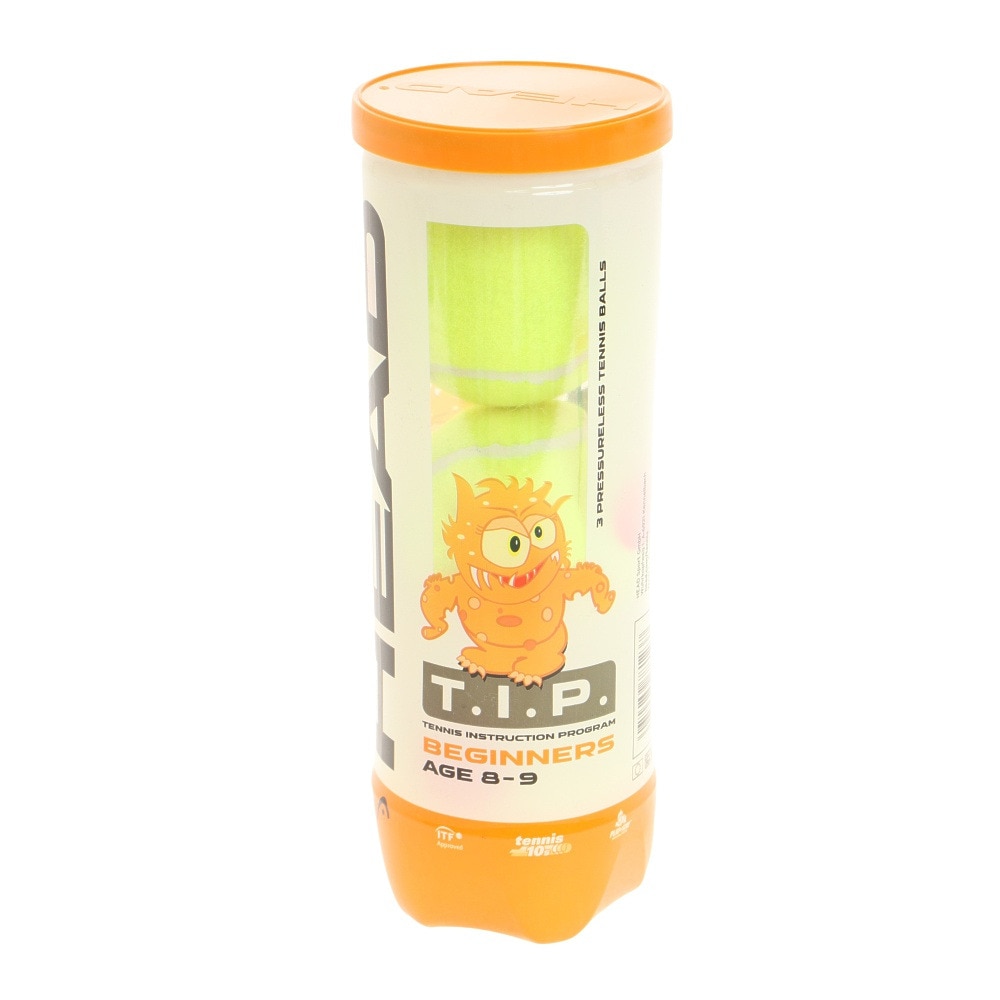 ヘッド（HEAD）（キッズ）ジュニア テニスボールT.I.P. ORANGE-3 BALL SINGLE CAN 578123