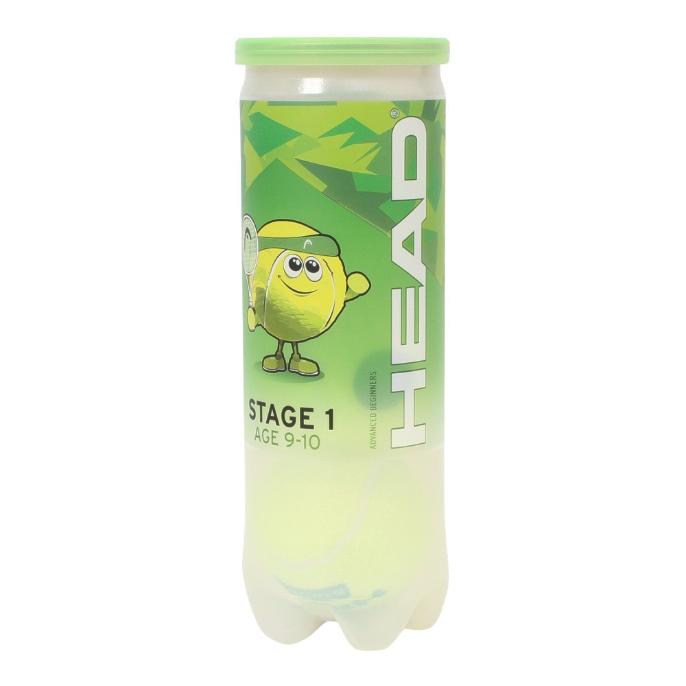 ヘッド（HEAD）（キッズ）ジュニア テニスボール 3球入り HEAD STAGE 1 GREEN 578413