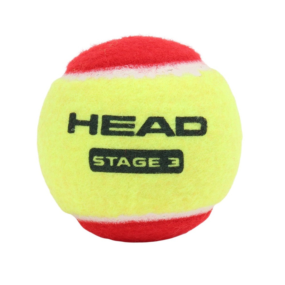 ヘッド（HEAD）（キッズ）ジュニア テニスボール 3球入り STAGE 3 RED 578433