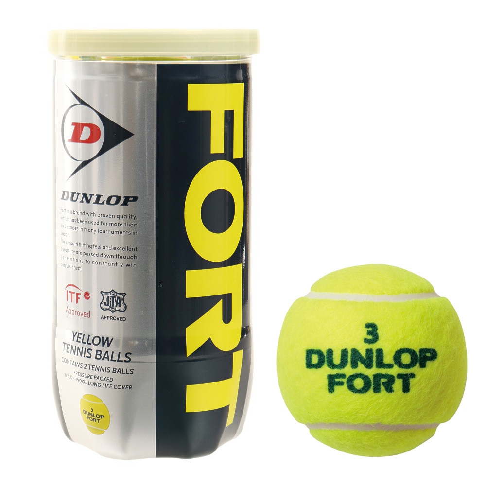 国内外の人気が集結 ダンロップフォート 硬式テニスボール 中古 ２個 