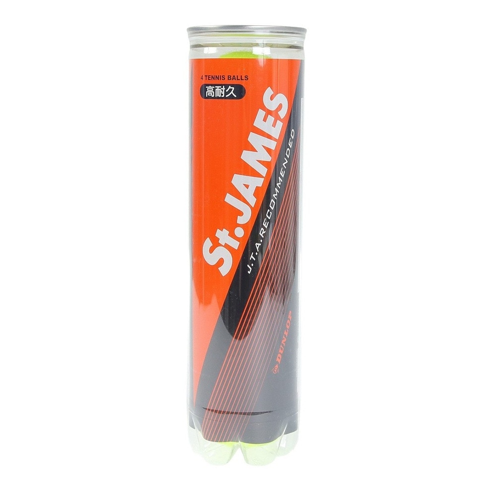 ダンロップ（DUNLOP）（メンズ、レディース、キッズ）セントジェームス St.JAMES 4球入り1箱 (15缶/60球) STJAMESJ4TIN イエロー セット