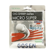 (メンズ、レディース、キッズ)硬式テニスストリング OG-SHEEP Series ミクロスーパー16L W TS401W