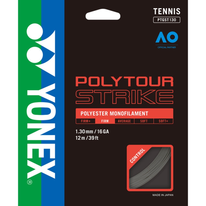 ヨネックス（YONEX）（メンズ、レディース）硬式テニスストリング ポリツアー ストライク 130 PTGST130-405