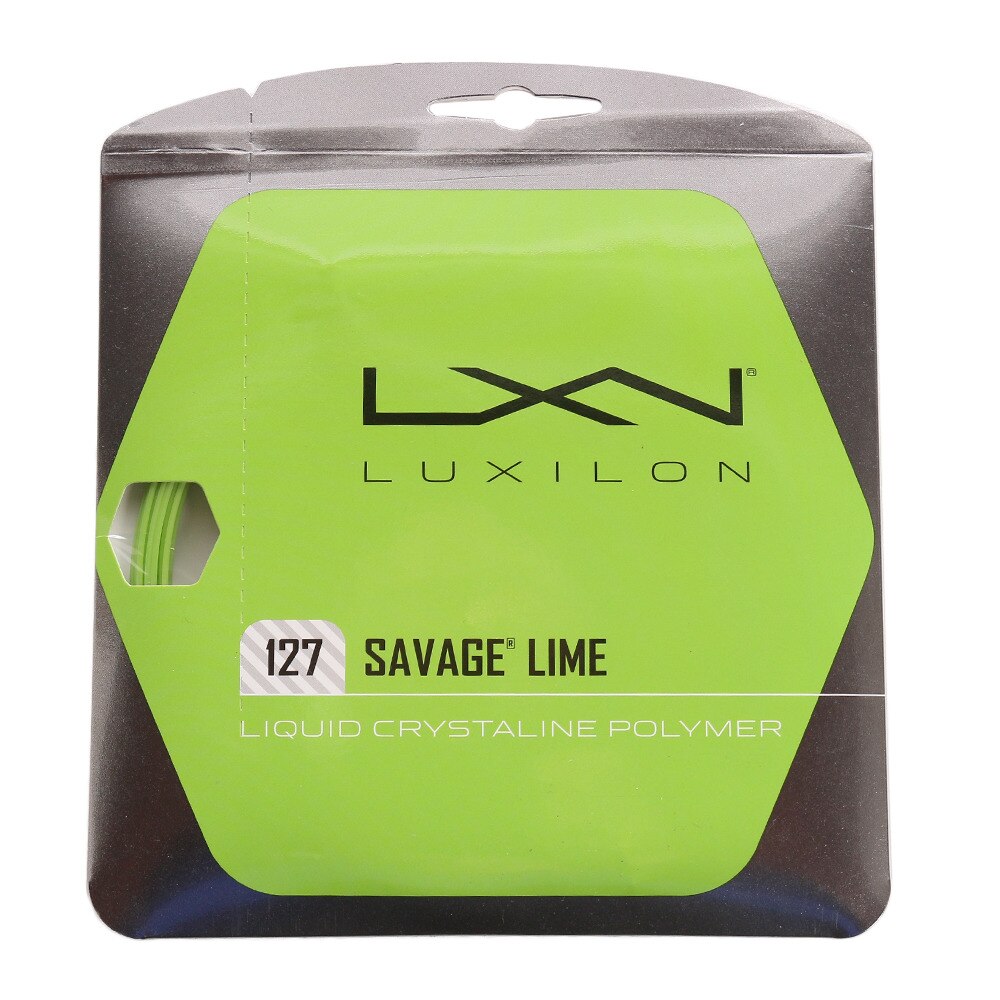 ウイルソン（Wilson）（メンズ、レディース、キッズ）硬式テニスストリング SAVAGE LIME 127 18WRZ994500