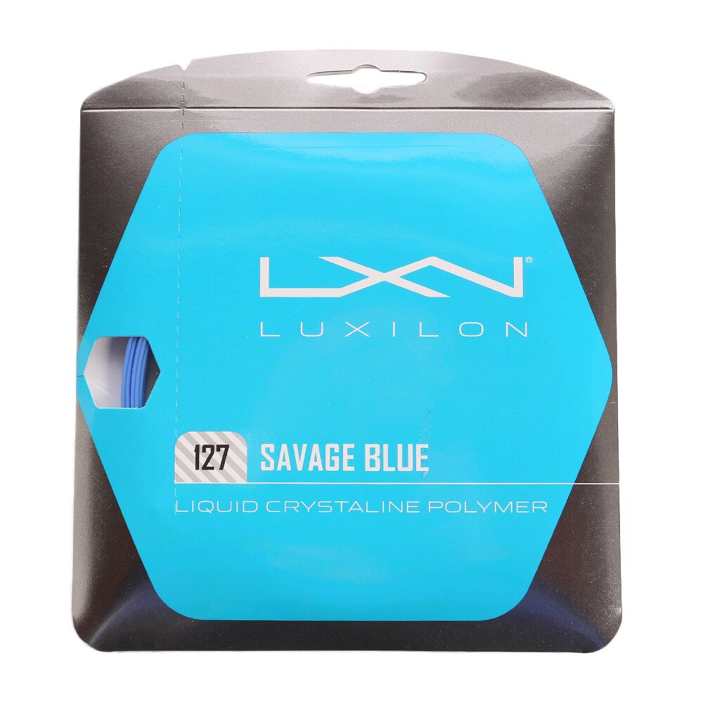 ウイルソン（Wilson）（メンズ、レディース、キッズ）硬式テニスストリング SAVAGE BLUE 127 18WRZ994520