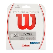 ウイルソン（Wilson）（メンズ、レディース）硬式テニスストリング SYNTHETIC GUT POWER 16 BLU WR830130116