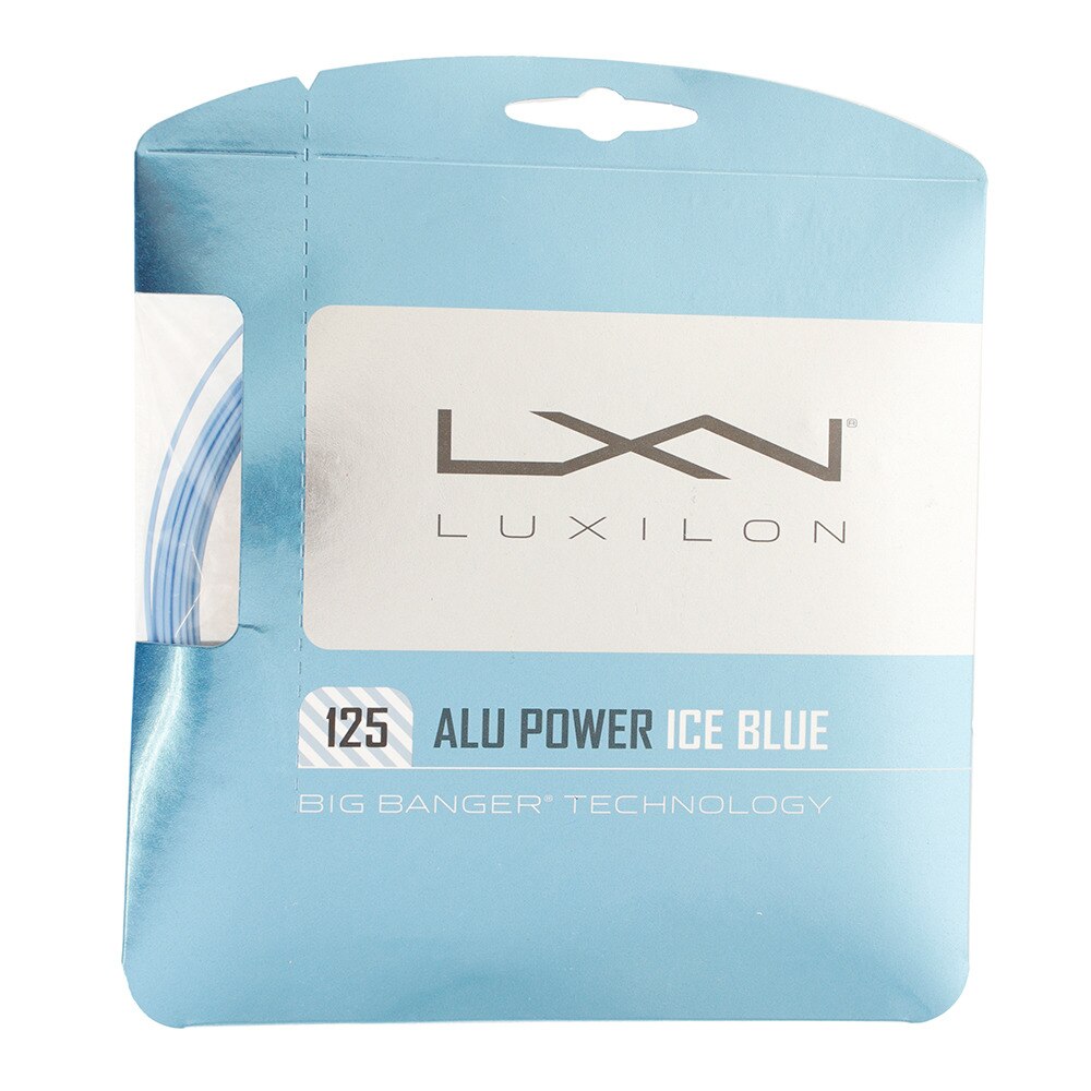 ウイルソン（Wilson）（メンズ、レディース）硬式テニスストリング ALU POWER 125 ICE BLUE WRZ995100BL