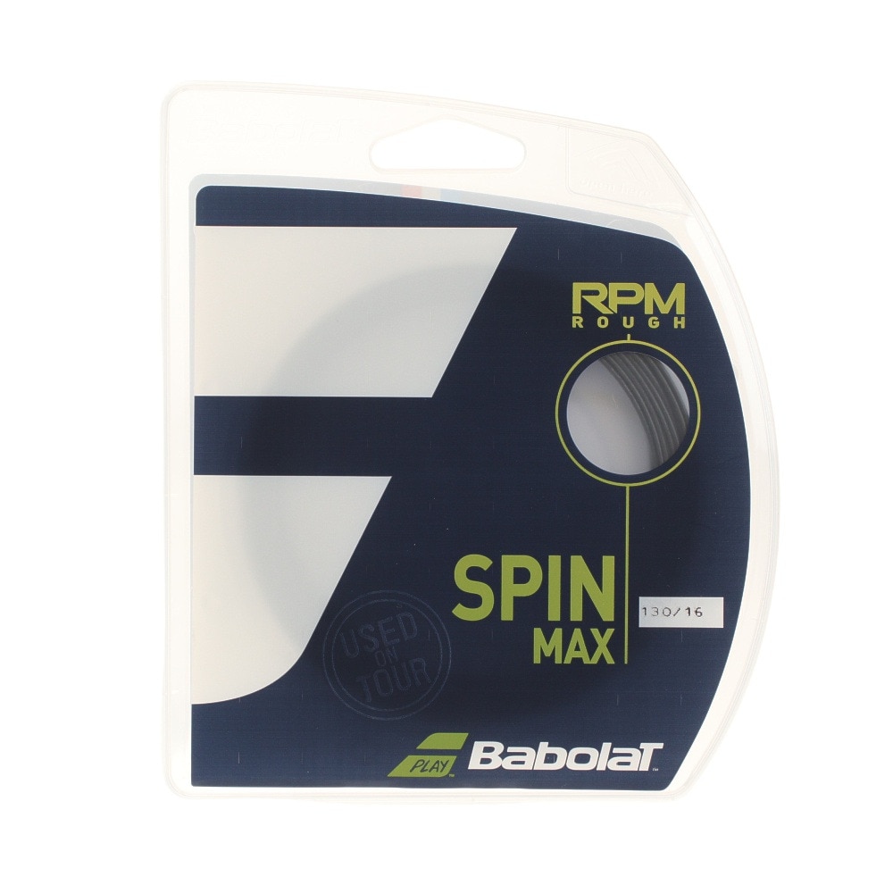 バボラ（BABOLAT）（メンズ、レディース）硬式テニスストリング RPM ラフ 12M SPIN MAX 130 241140-130