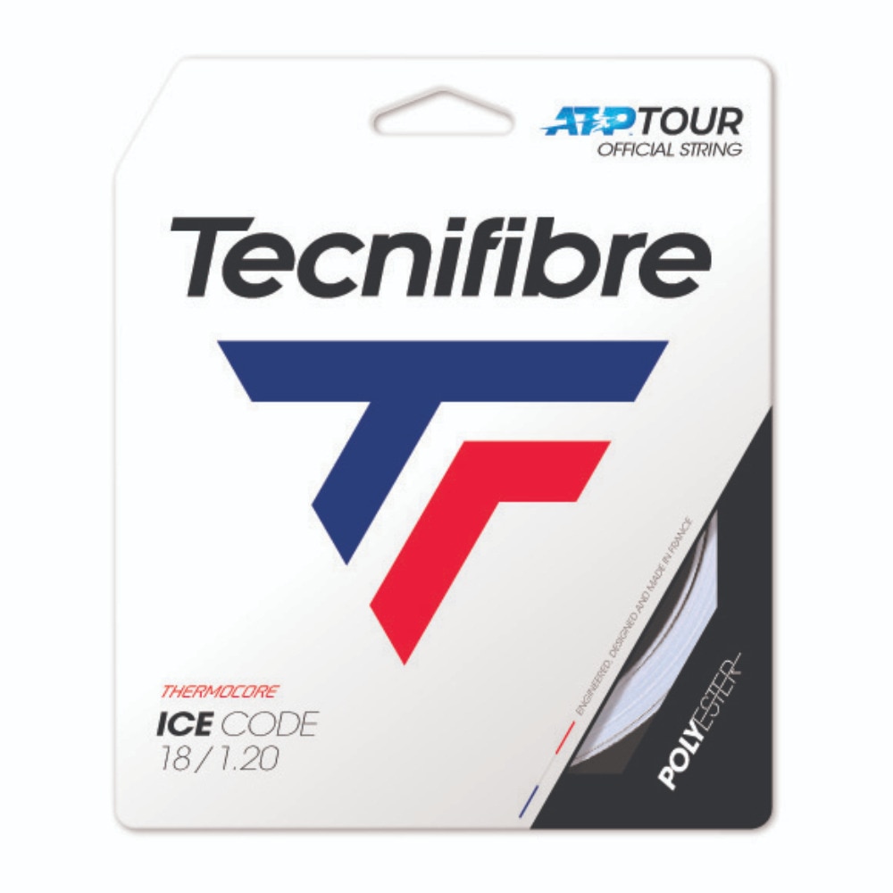 テクニファイバー（Technifibre）（メンズ、レディース）硬式テニスストリング ICE CODE 1.20 TFSG402-WHT-120