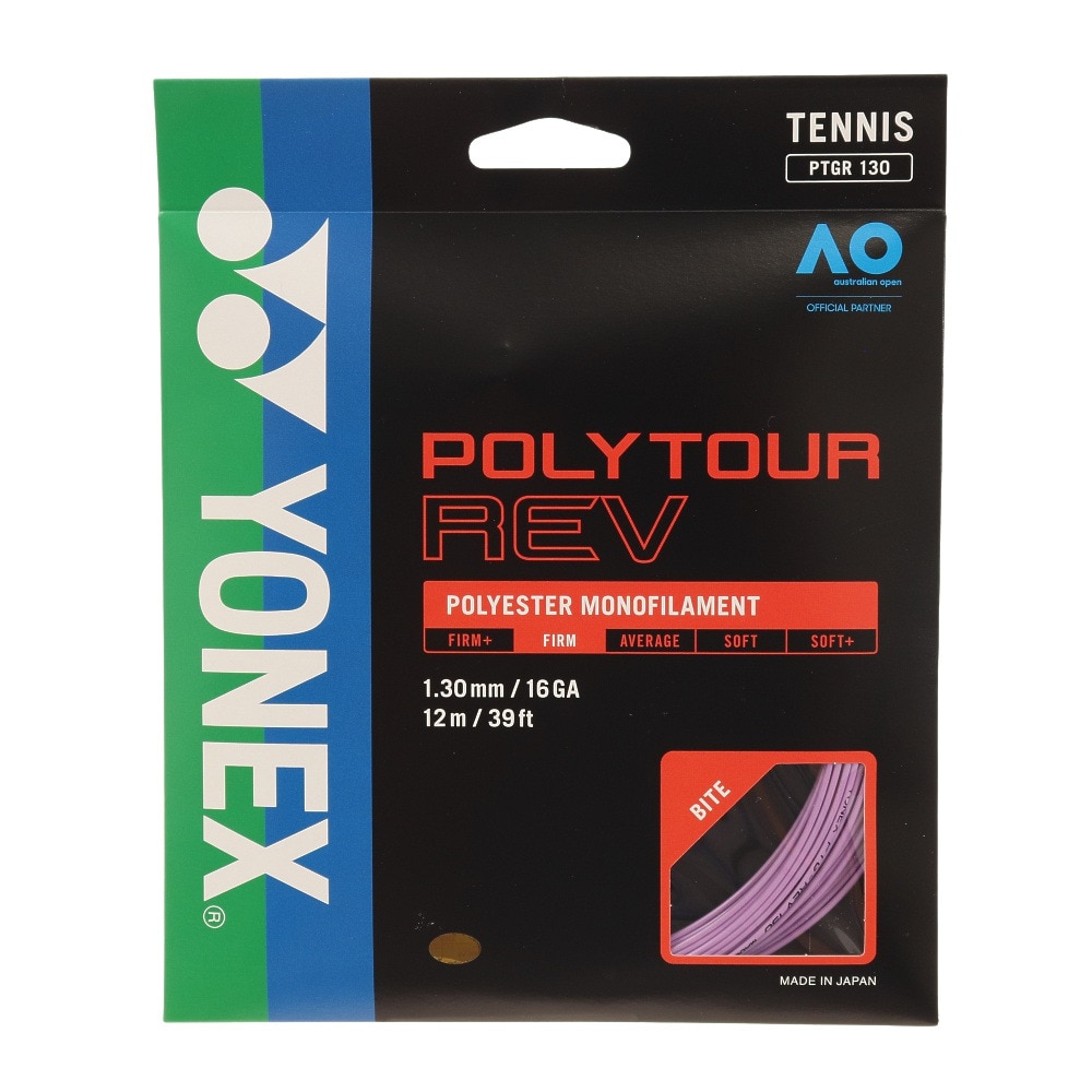 ヨネックス（YONEX）（メンズ、レディース）硬式テニスストリング 硬式テニスストリング ポリツアーレブ 130 PTGR130-039