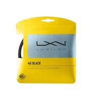 硬式テニスストリング LUXILON 4G BLACK 125 SET BLACK 125 WR8308201125