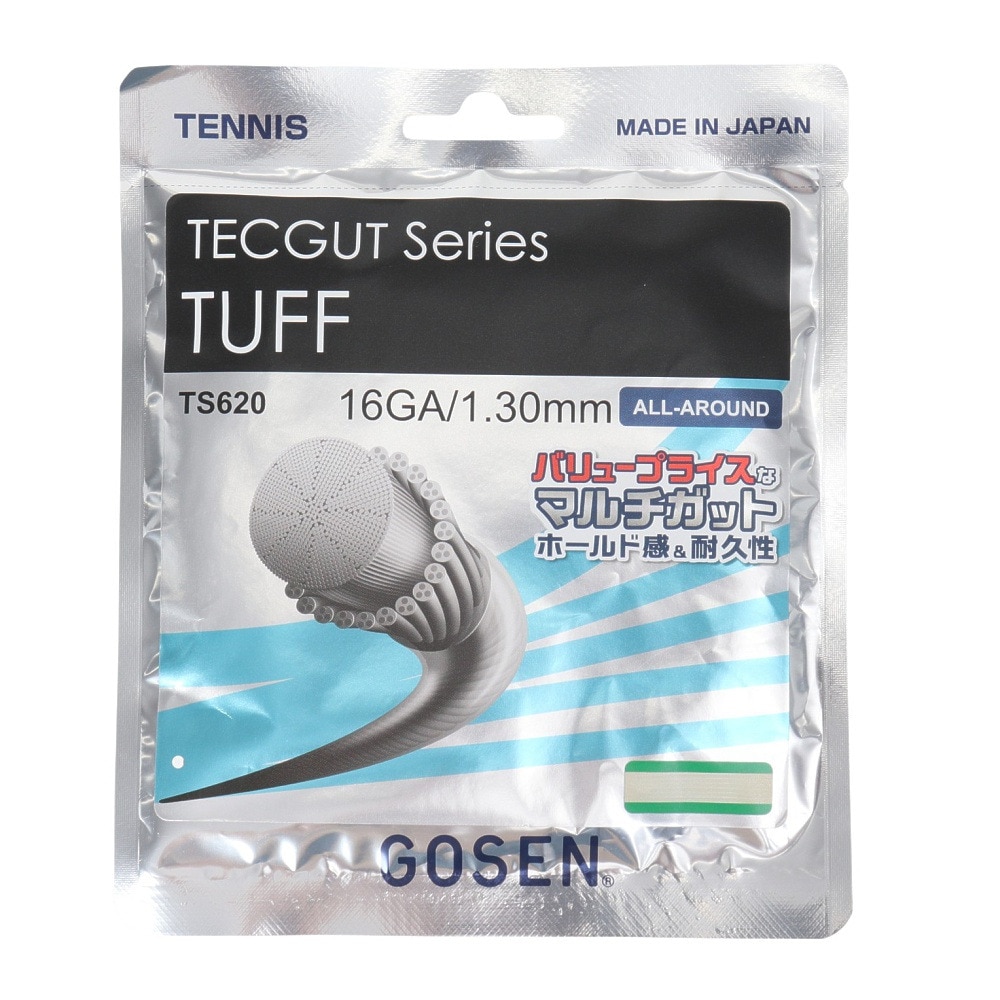 ゴーセン（GOSEN）（メンズ、レディース）硬式テニスストリング TUFF16 TS620W