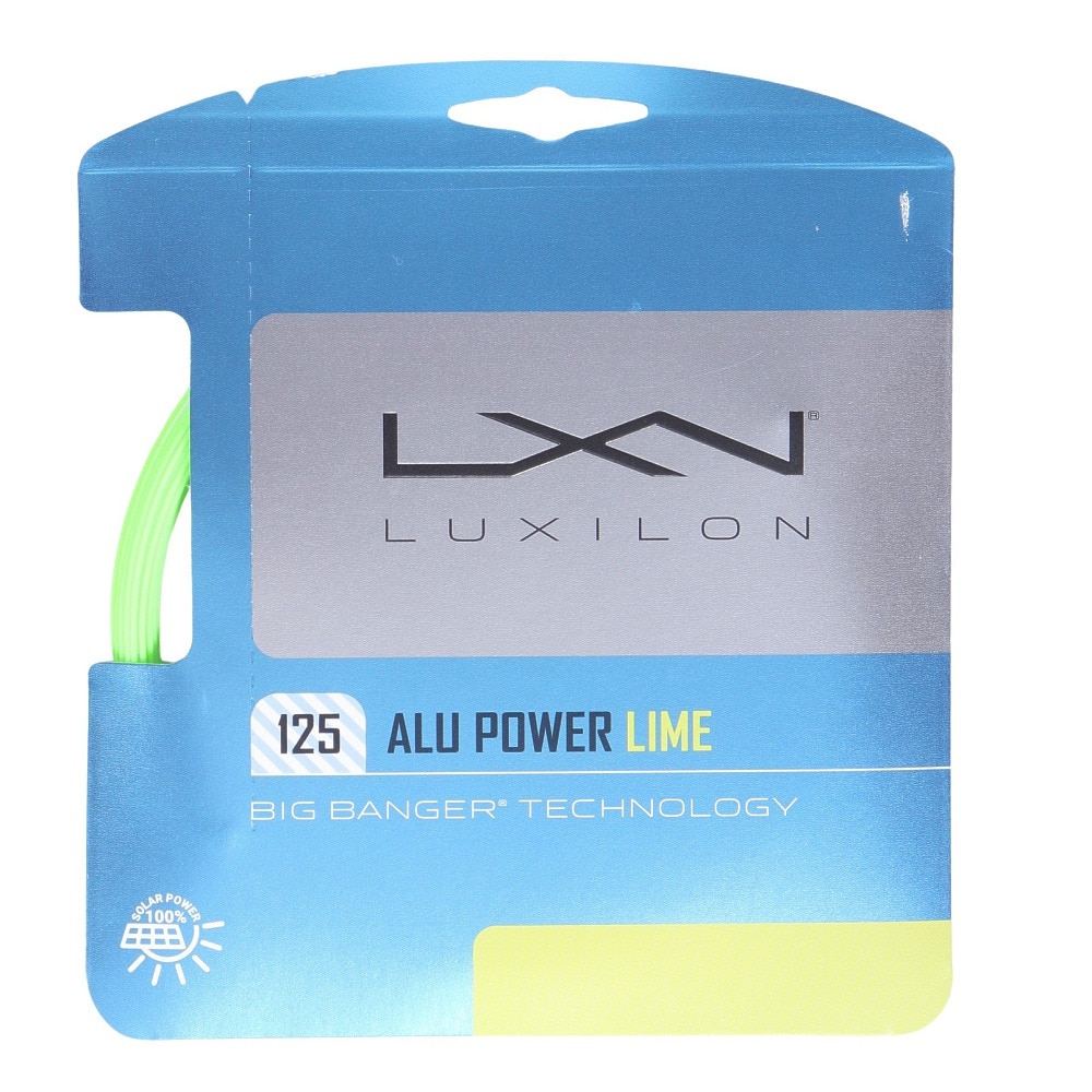 ルキシロン（LUXILON）（メンズ、レディース）硬式テニス ストリング アルパワー ライムグリーン 125 WRZ990240