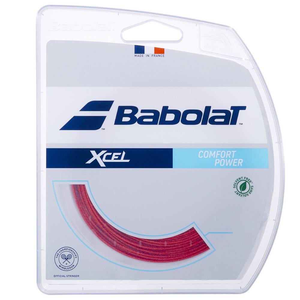 バボラ（BABOLAT）（メンズ、レディース、キッズ）硬式テニス ストリング Xcel 12M 241110-130 RD