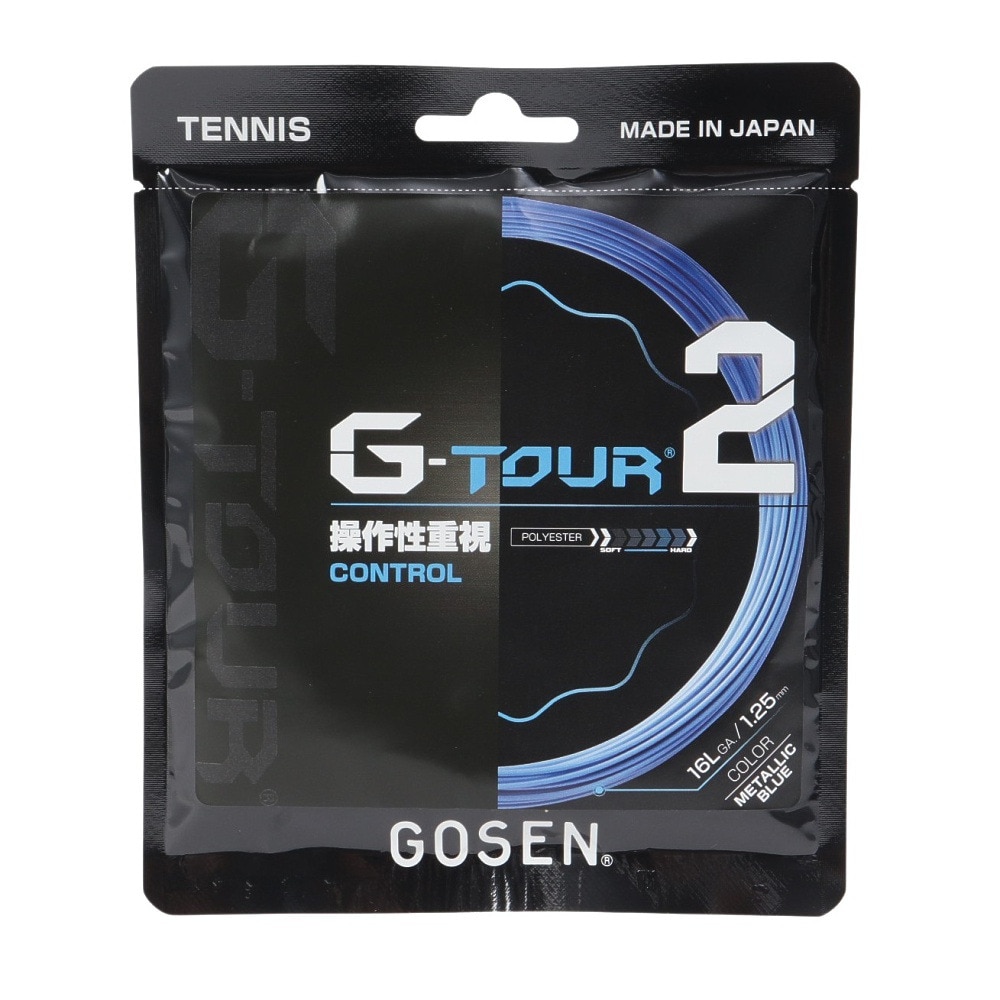ゴーセン（GOSEN）（メンズ、レディース、キッズ）硬式テニスストリング G-TOUR2 16LGA TSGT21MB