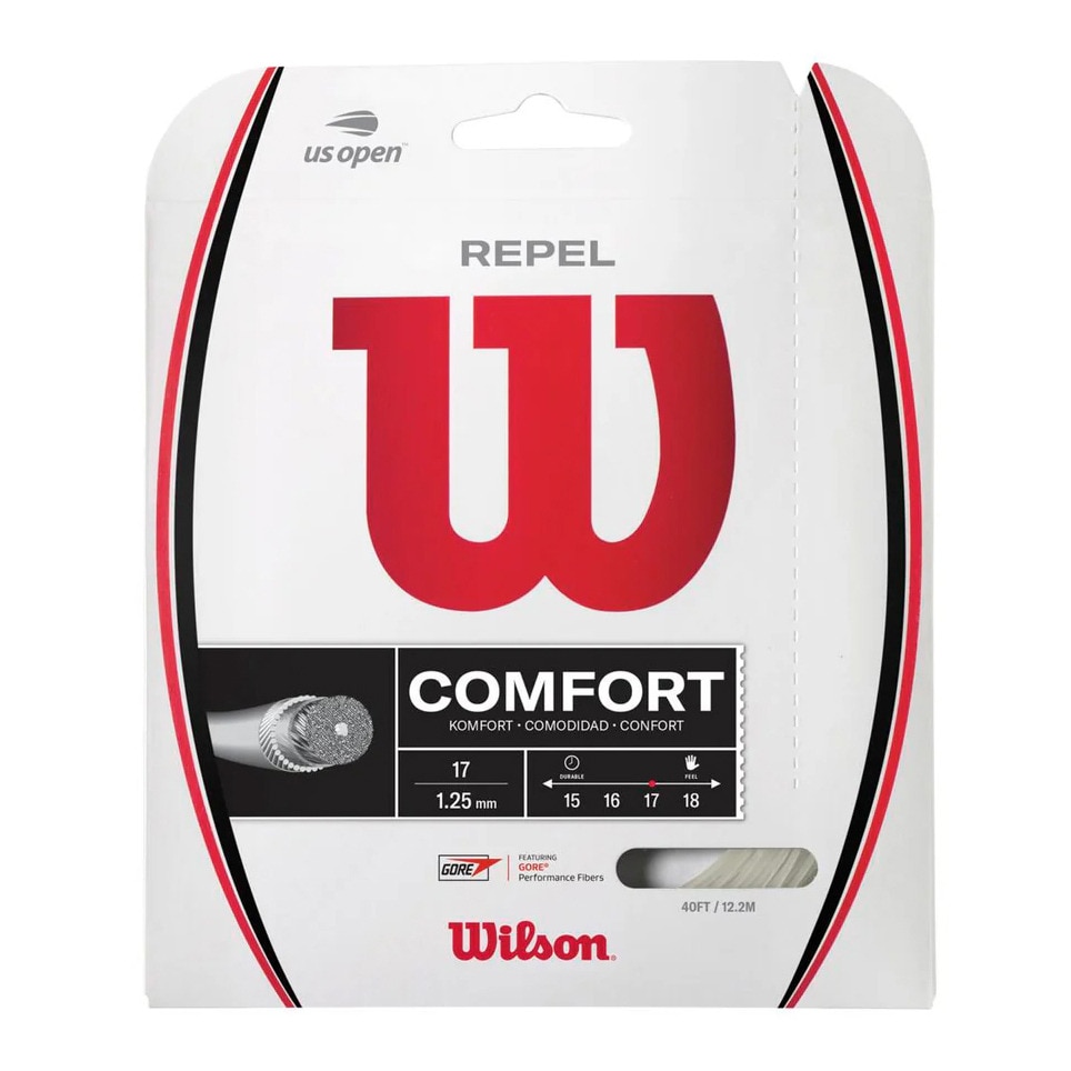 ウイルソン（Wilson）（メンズ、レディース）硬式テニスストリング REPEL 17 SET Natural 17G WR831260117