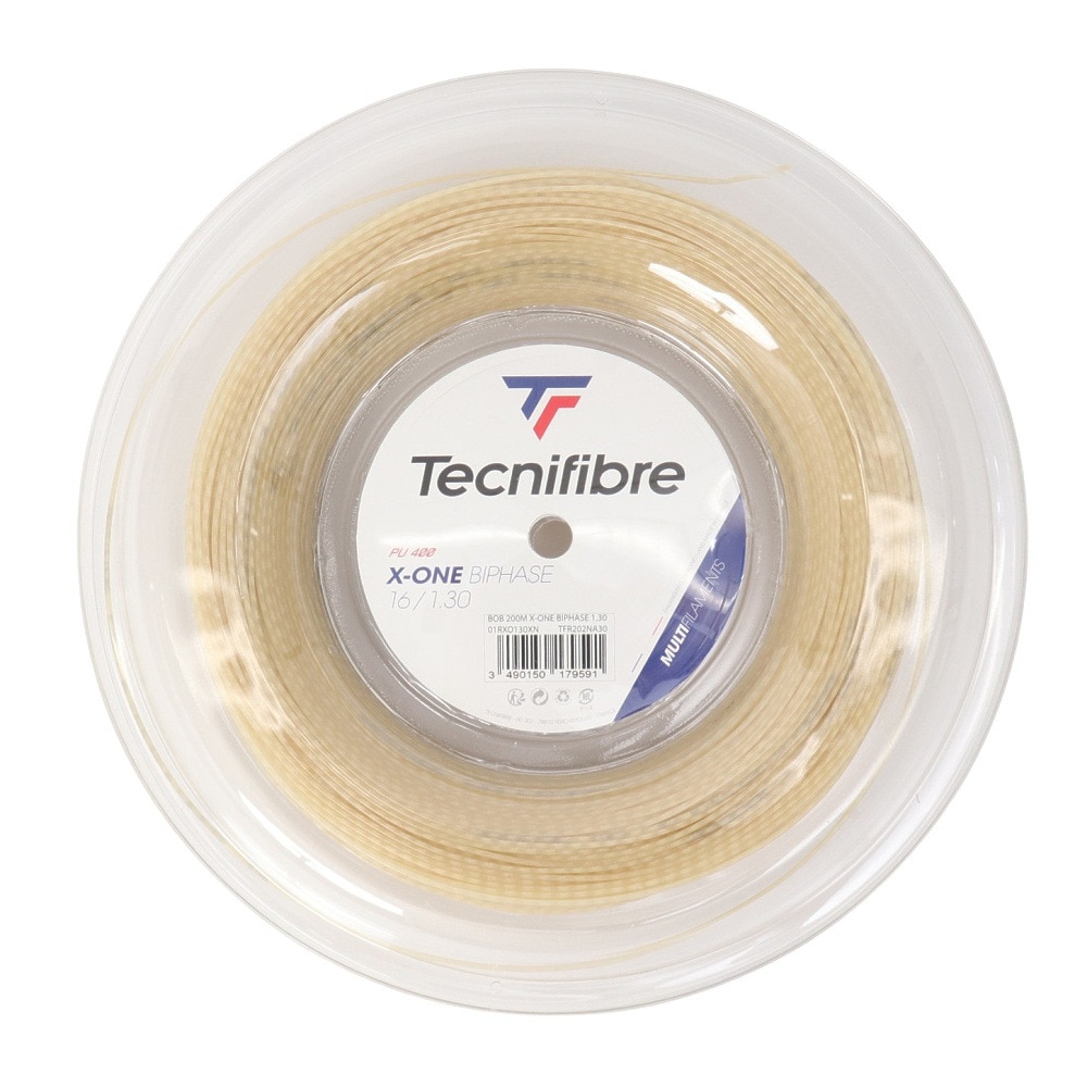 テクニファイバー（Technifibre）（メンズ、レディース、キッズ）硬式テニスストリング X-ONE BIPHASE 1.30 TFSR201-NAT-130