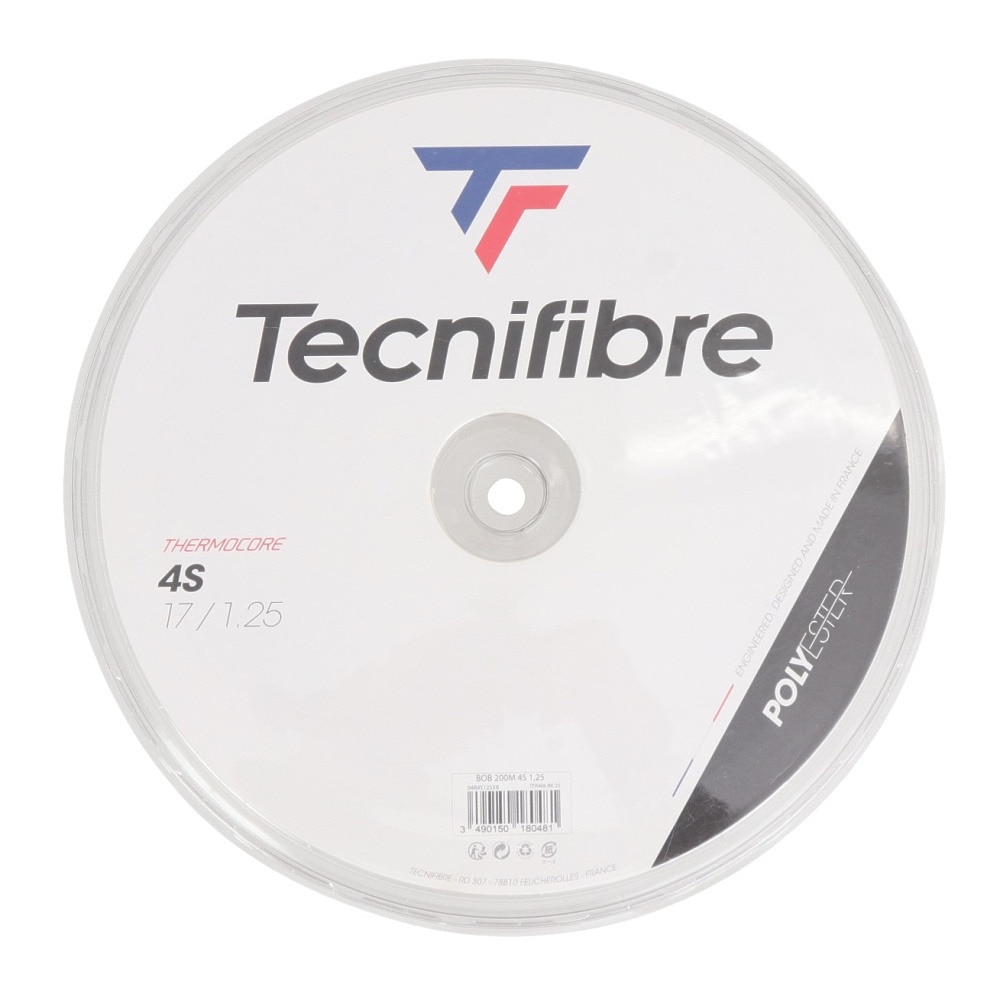 テクニファイバー（Technifibre）（メンズ、レディース）硬式テニスストリング 4S 1.25 TFSR400-BLK-125
