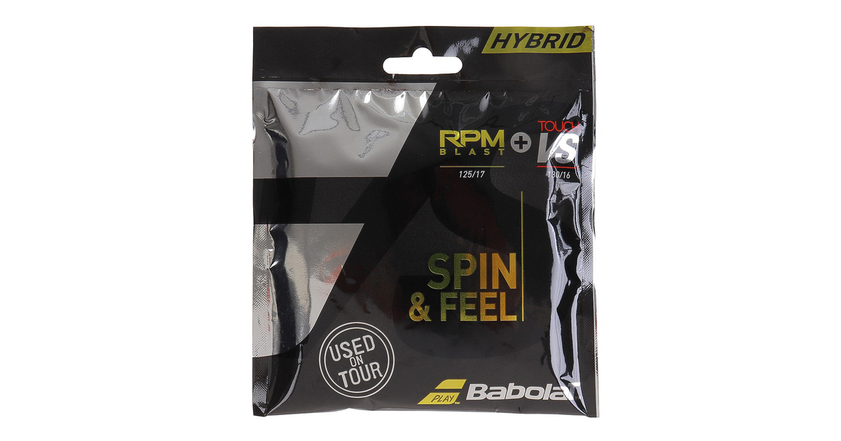 バボラ Babolat 硬式テニスガット RPM ブラスト 125 + タッチ VS 130 281037 【お得】