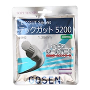 ゴーセン（GOSEN）（メンズ、レディース、キッズ）ソフトテニスストリング テックガット5200 ナチュラル SS602NA