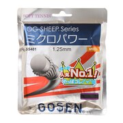 ゴーセン（GOSEN）（メンズ、レディース、キッズ）ソフトテニスストリング オージー・シープ ミクロパワー ブラック SS401BK
