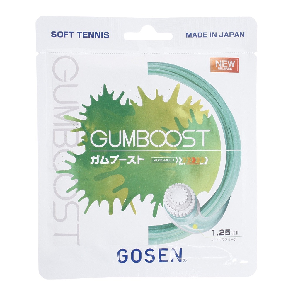 有名人芸能人】 ゴーセン GOSEN ソフトテニスガット ストリング GUM BOOST ガムブースト SSGB11 