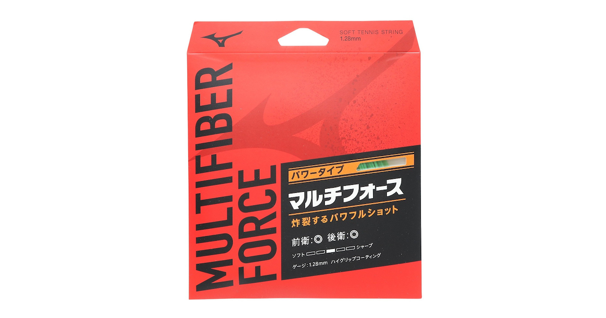 ミズノ｜ソフトテニス ストリング マルチファイバー フォース 63JGN24235 - スポーツ用品はスーパースポーツゼビオ