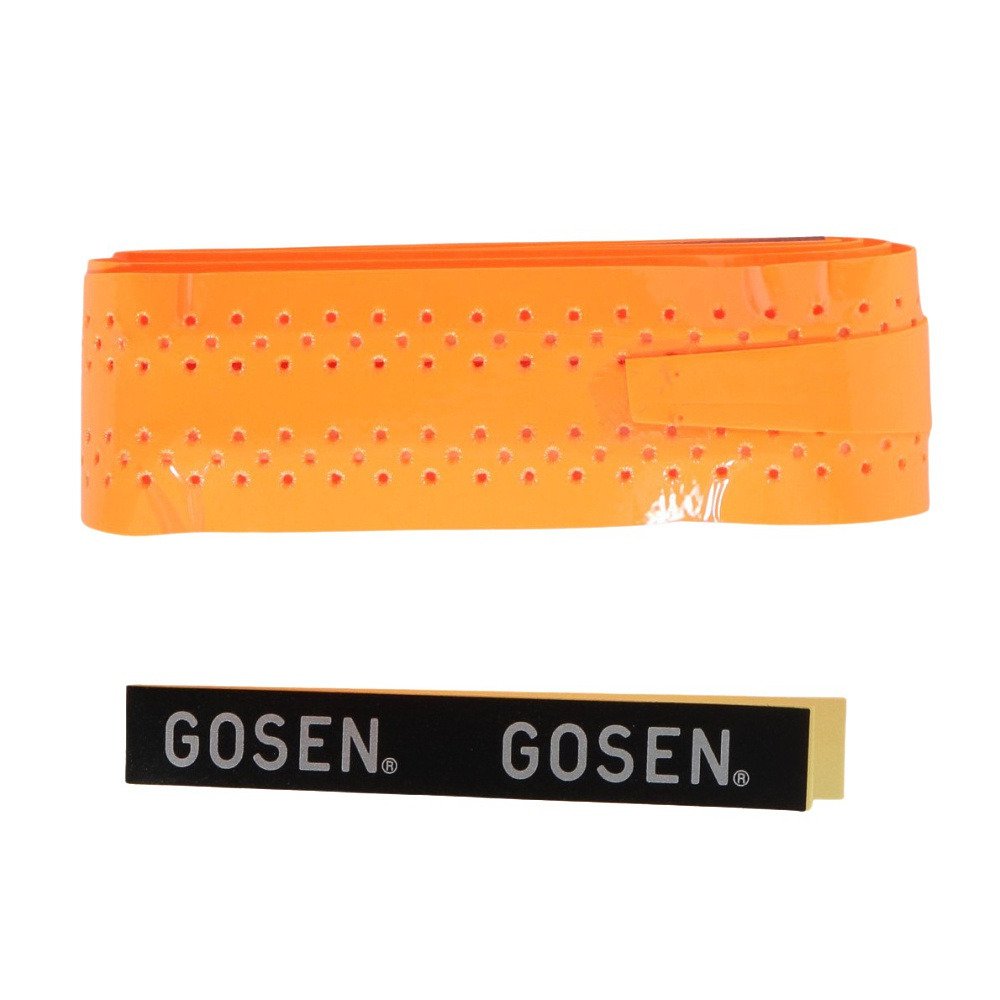 ゴーセン（GOSEN）（メンズ、レディース、キッズ）テニスグリップテープ 1本入り Wコブメッシュグリップ AC15LOR