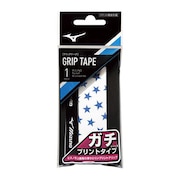 ミズノ（MIZUNO）（メンズ、レディース、キッズ）テニスグリップテープ ガチグリップ スタープリント 1本入り T GRIP 63JYA14127