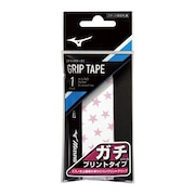 ミズノ（MIZUNO）（メンズ、レディース、キッズ）テニスグリップテープ ガチグリップ スタープリント 1本入り T GRIP 63JYA14164