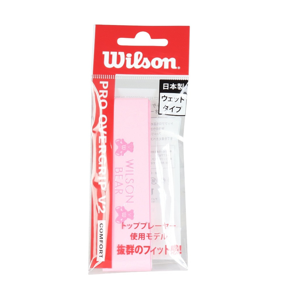 ウイルソン（Wilson）（メンズ、レディース、キッズ）【新商品】テニスグリップテープ PRO OVERGRIP V2 ピンク 1本入り WR8449708001