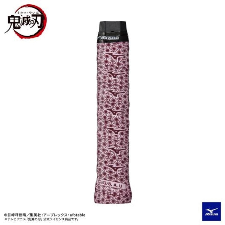 ミズノ（MIZUNO）（メンズ、レディース、キッズ）テニスグリップテープ 鬼滅の刃 竈門禰豆子 ガチグリップ プリントタイプ 1本入り63JYA29065