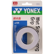ヨネックス（YONEX）（メンズ、レディース、キッズ）テニスグリップテープ ウェットスーパーストロンググリップ 3本入 AC135-011