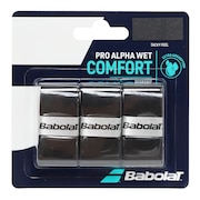 (メンズ、レディース、キッズ)テニスグリップテープ 3本入り PRO ALPHA WET GRIP X3 653054-BK