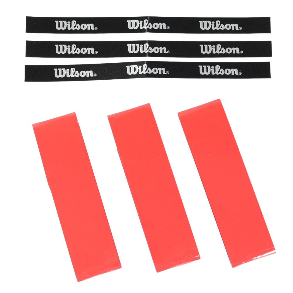 ウイルソン（Wilson）（メンズ、レディース、キッズ）【新商品】テニスグリップテープ PRO OVERGRIP V2 レッド 3本入り WR8449805001