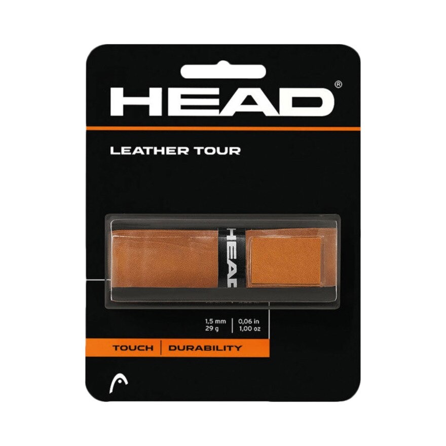 ヘッド（HEAD）（メンズ、レディース）テニスグリップテープ 1本入り レザーツアー グリップ 282010