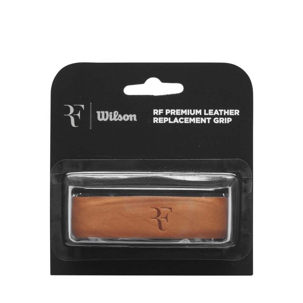 ウイルソン（Wilson）（メンズ、レディース）テニスグリップテープ 1本入り フェデラー ロジャーフェデラー RF LEATHER REPL グリップ Brown WR8444301001
