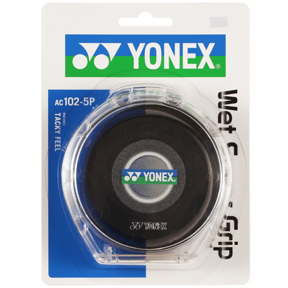 ヨネックス（YONEX）（メンズ、レディース、キッズ）テニスグリップテープ ウェットスーパーグリップ 5本入り AC102-5P 007