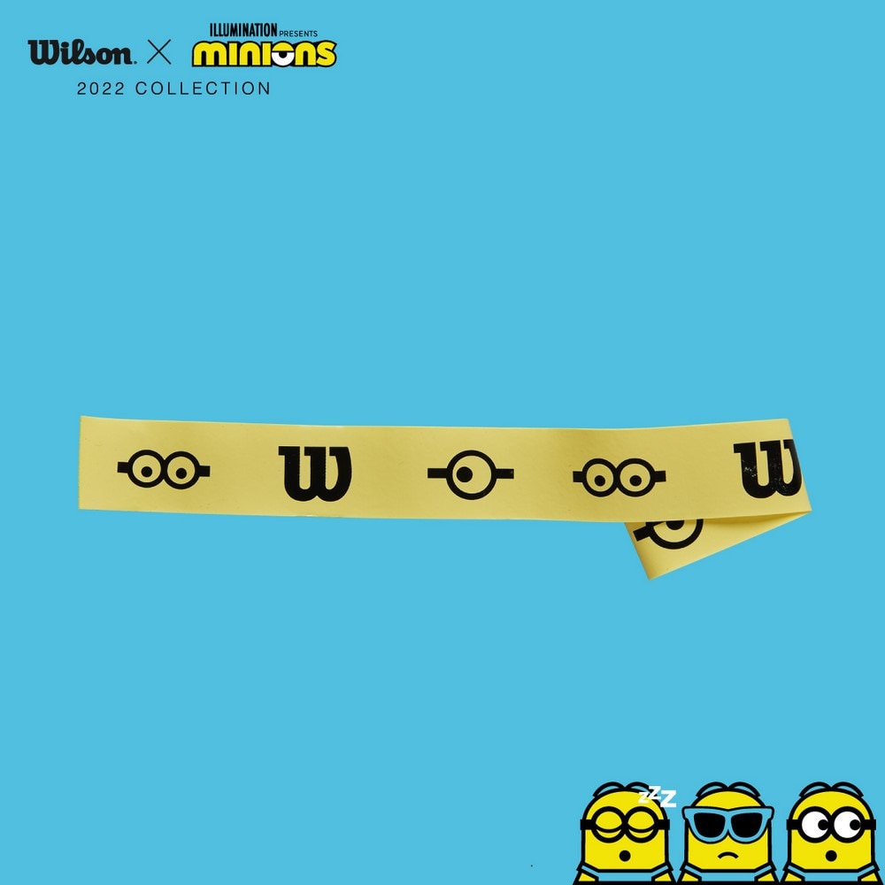 ウイルソン（Wilson）（メンズ、レディース）テニスグリップテープ 3本入り MINIONS OVERGRIP 3PK WR8408401001