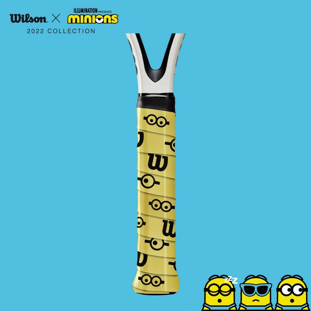 ウイルソン（Wilson）（メンズ、レディース）テニスグリップテープ 3本入り MINIONS OVERGRIP 3PK WR8408401001