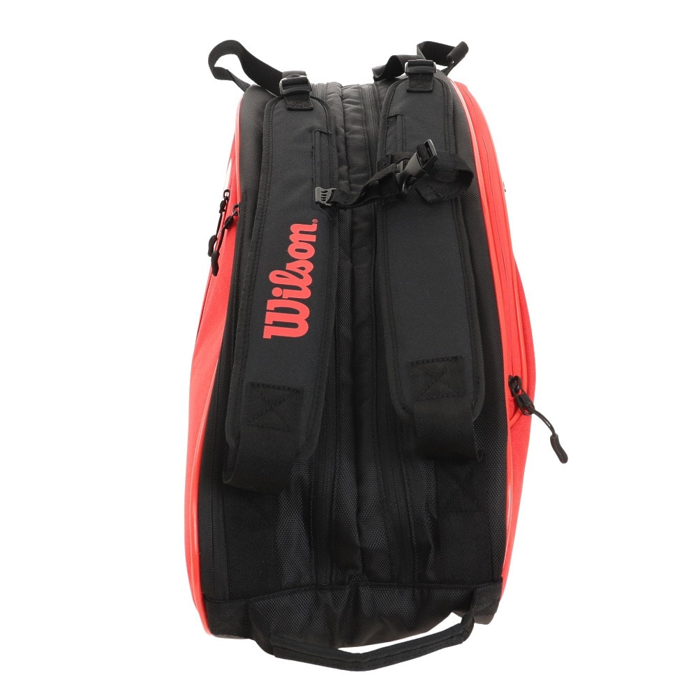 ウイルソン（Wilson）（メンズ、レディース、キッズ）テニス ラケットバッグ TEAMJ 6PK RACKET BAG RED/WHT WR8021602001 （6本収納可）