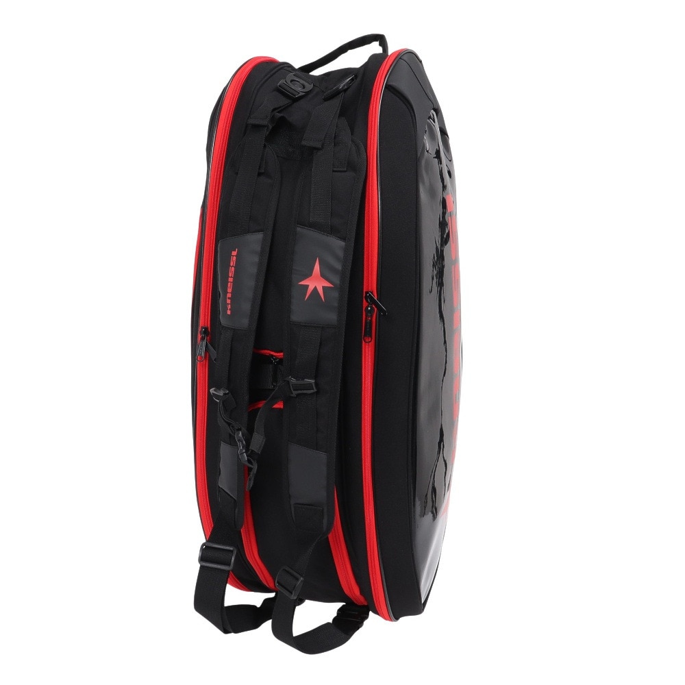 クナイスル（KNEISSL）（メンズ、レディース）テニス ラケットケース ラケットバッグ 6本入れ KBG01BK