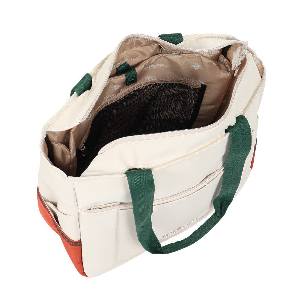 ウイルソン（Wilson）（メンズ、レディース）テニス バッグ ROLAND GARROS 2026 TENNIS トートバッグ Cream WR8054401001