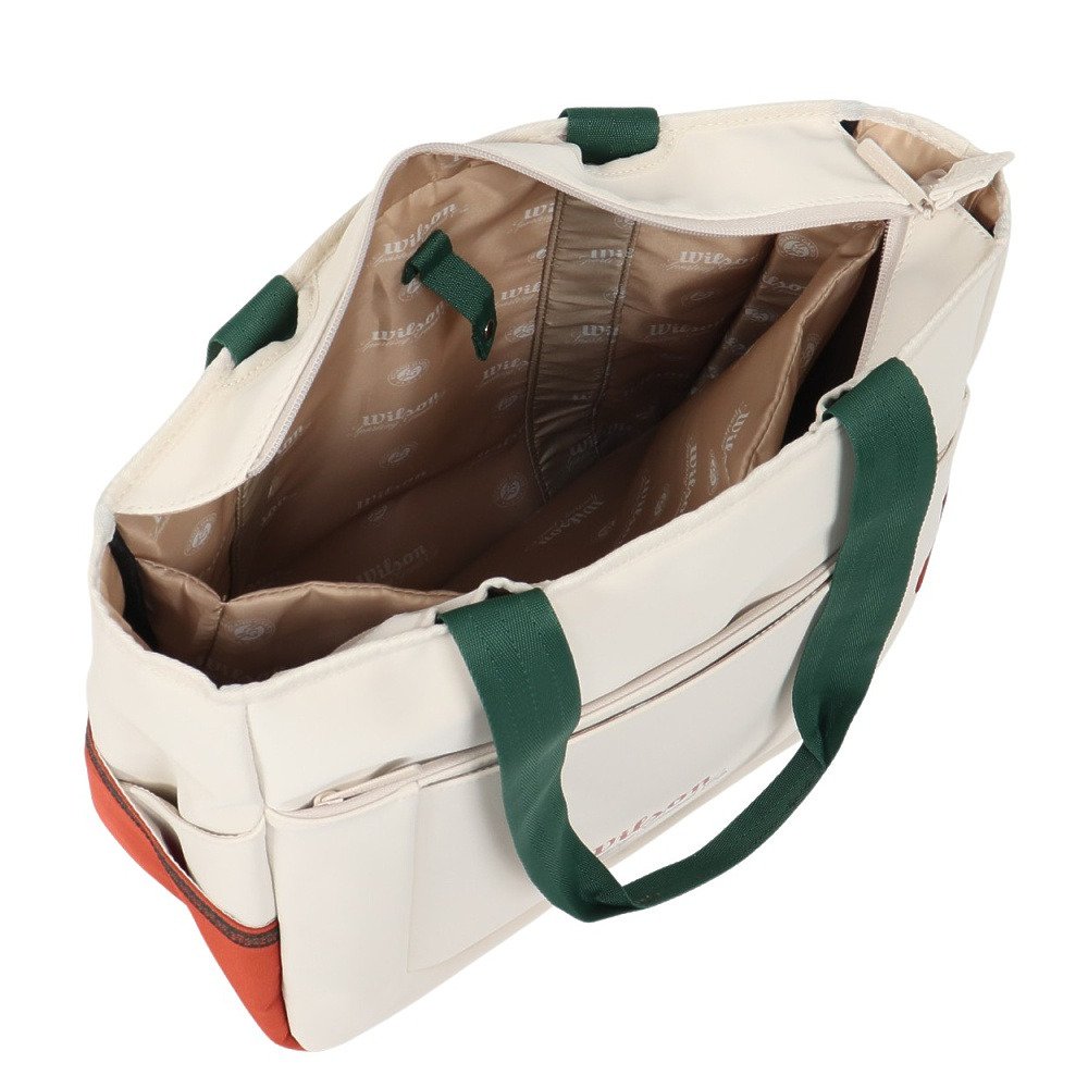 ウイルソン（Wilson）（メンズ、レディース）テニス バッグ ROLAND GARROS 2026 TENNIS トートバッグ Cream WR8054401001
