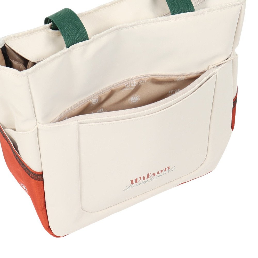 ウイルソン（Wilson）（メンズ、レディース）テニス バッグ ROLAND GARROS 2026 TENNIS トートバッグ Cream WR8054401001