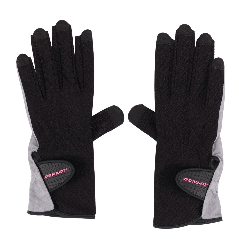 ダンロップ（DUNLOP）（レディース）テニスグローブ ネイルスルータイプ 両手用 TGG0118W