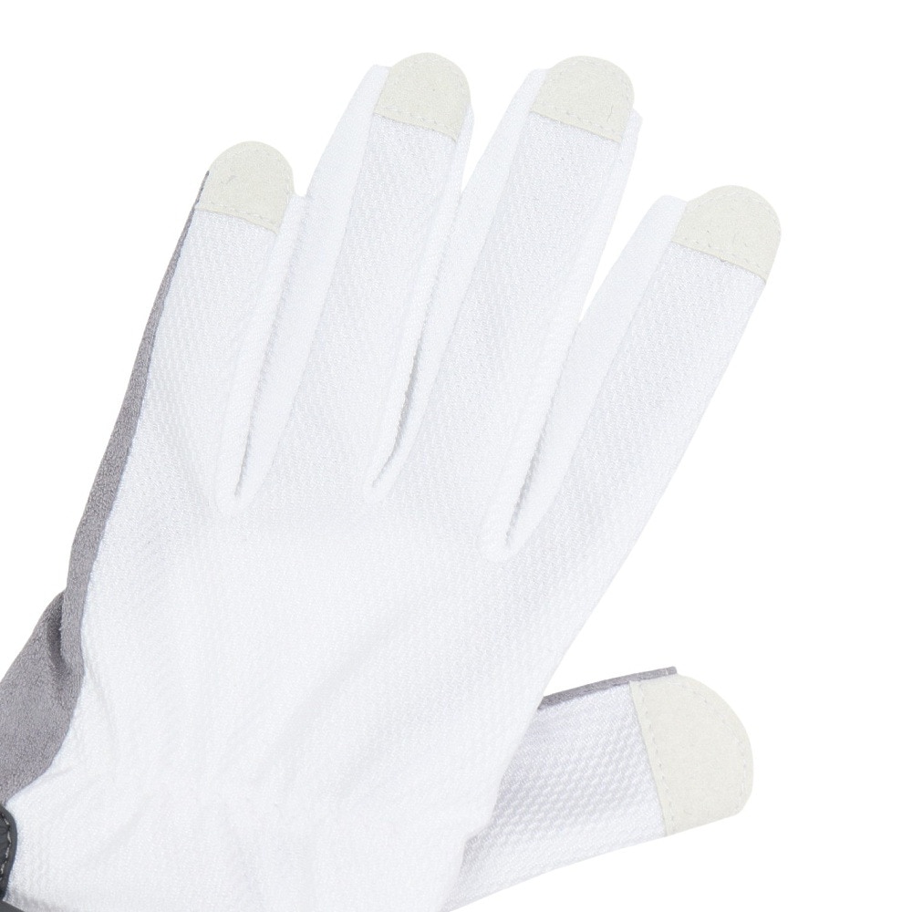 ダンロップ（DUNLOP）（レディース）テニス グローブ ネイルスルータイプ 両手用 TGG0118W WHT