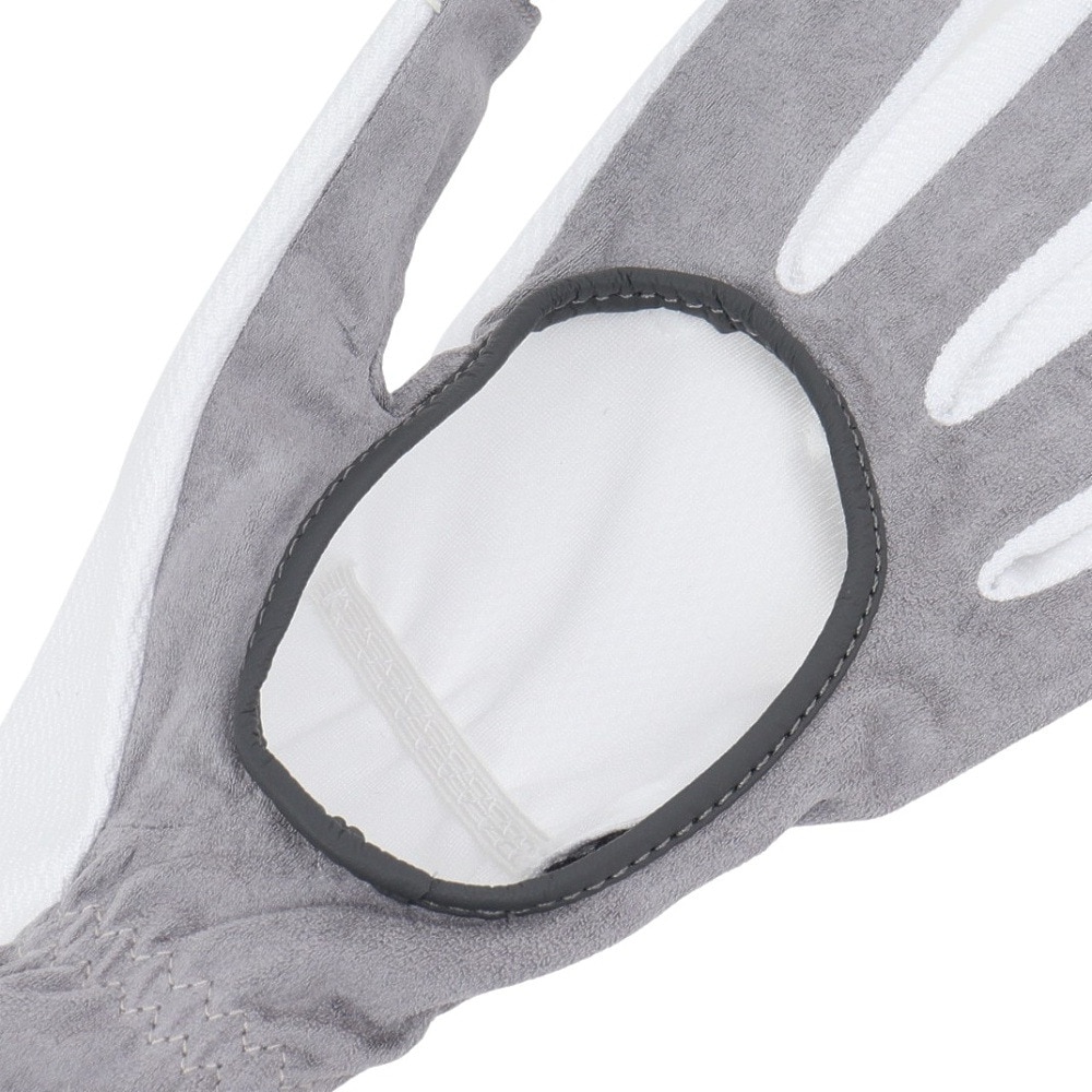 ダンロップ（DUNLOP）（レディース）テニス グローブ ネイルスルータイプ 両手用 TGG0118W WHT
