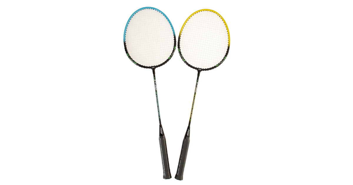 バドミントン ラケット アルミセット 2本組 バッグ付 739g0gs19 エックスティーエス スーパースポーツゼビオ